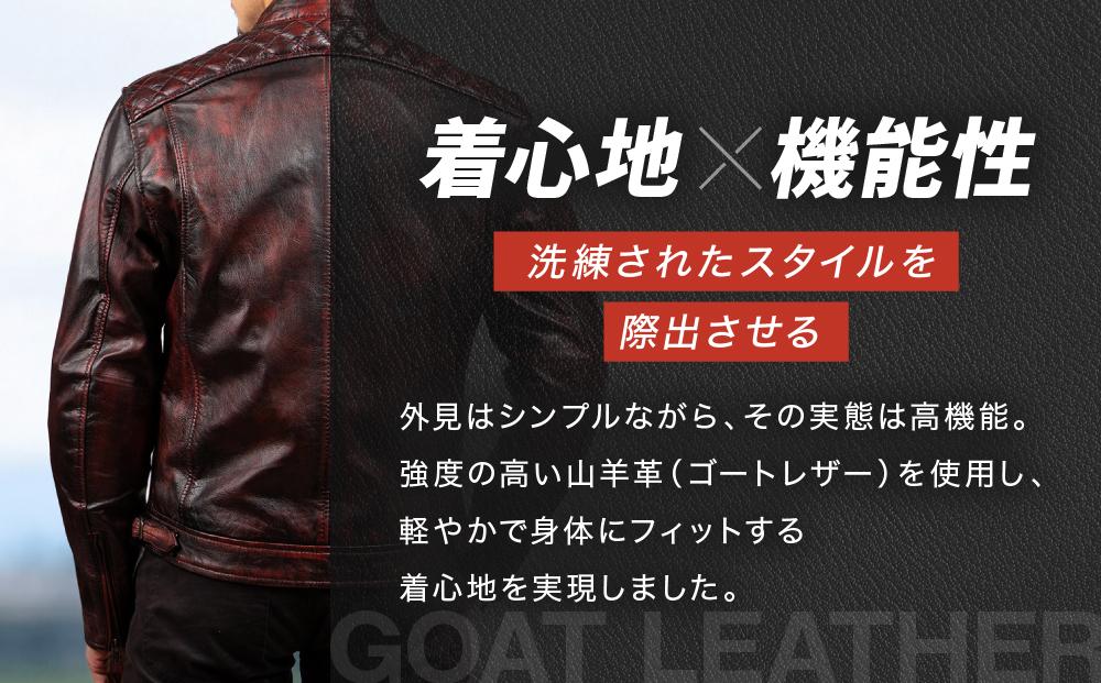 【デグナー】クラシックジャケット ワイン〈Lサイズ〉18SJ-6F［ 京都 バイクギア ジャケット 人気 おすすめ 革 レザー ツーリング ライダー バイカー バイク ブランド メーカー ギア パーツ ］