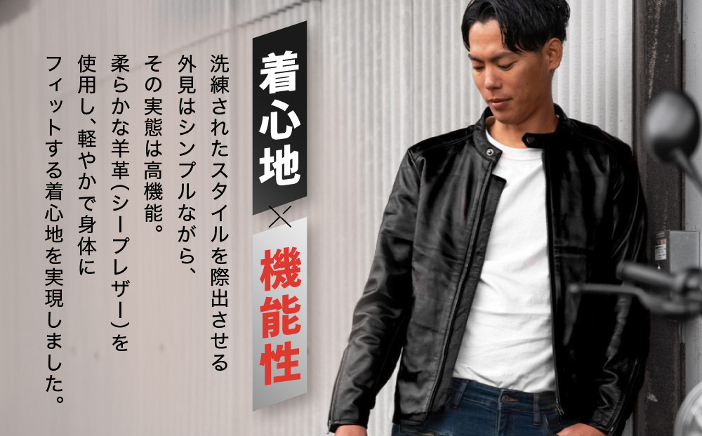 【デグナー】レザージャケット ブラック〈2XLサイズ〉22SJ-3［ 京都 バイクギア ジャケット 人気 おすすめ 革 レザー ツーリング ライダー バイカー バイク ブランド メーカー ギア パーツ ］