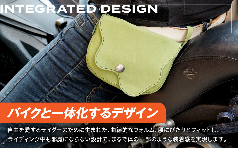 【デグナー】レザーサブポケットバッグ  [W-104] ブラウン｜京都 バイクギア 人気ブランド レザーアイテム［ レザーサブバッグ ウェストポーチ スタイリッシュ 人気 おすすめ バッグ 鞄 かばん 革 レザー ツーリング ライダー バイカー バイク お取り寄せ 通販 送料無料 ふるさと納税 ］