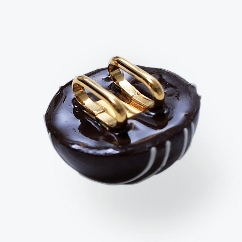 【たゆたふ】一点一点手作りの完全オリジナル チョコレート帯留（ビターチョコ）