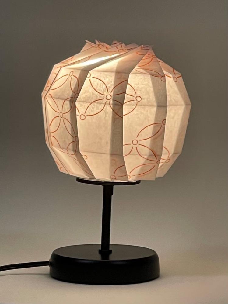 【イノベーティブクラフトワークス】折灯華 BONBORI maru -M- 京からかみ 10cm ポール付スタンドタイプ