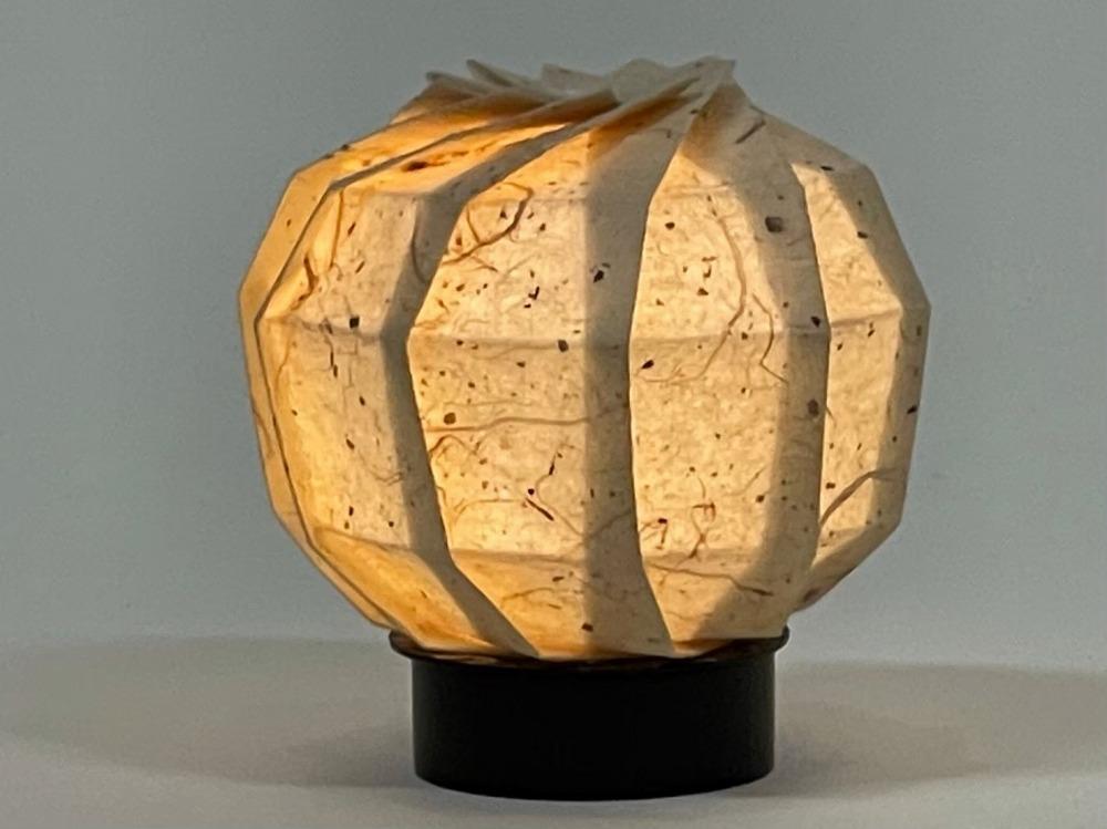 【イノベーティブクラフトワークス】折灯華 BONBORI maru -S- 黒谷和紙