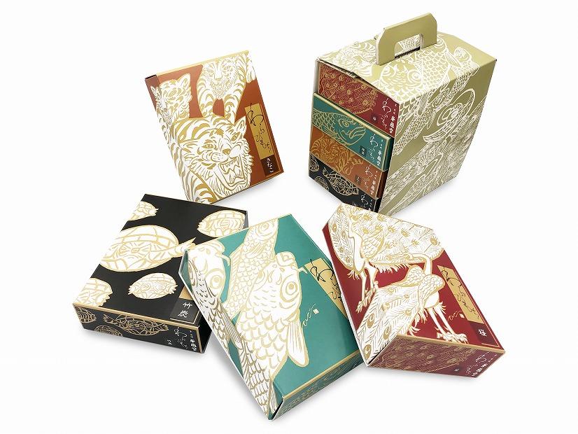 【京都嵐山】峯嵐堂 平安四神(わらびもち詰合わせ)≪京阪百貨店厳選≫［ 京都 スイーツ 抹茶 きなこ わらび餅 おいしい 人気 おすすめ お取り寄せ お菓子 和菓子 ］