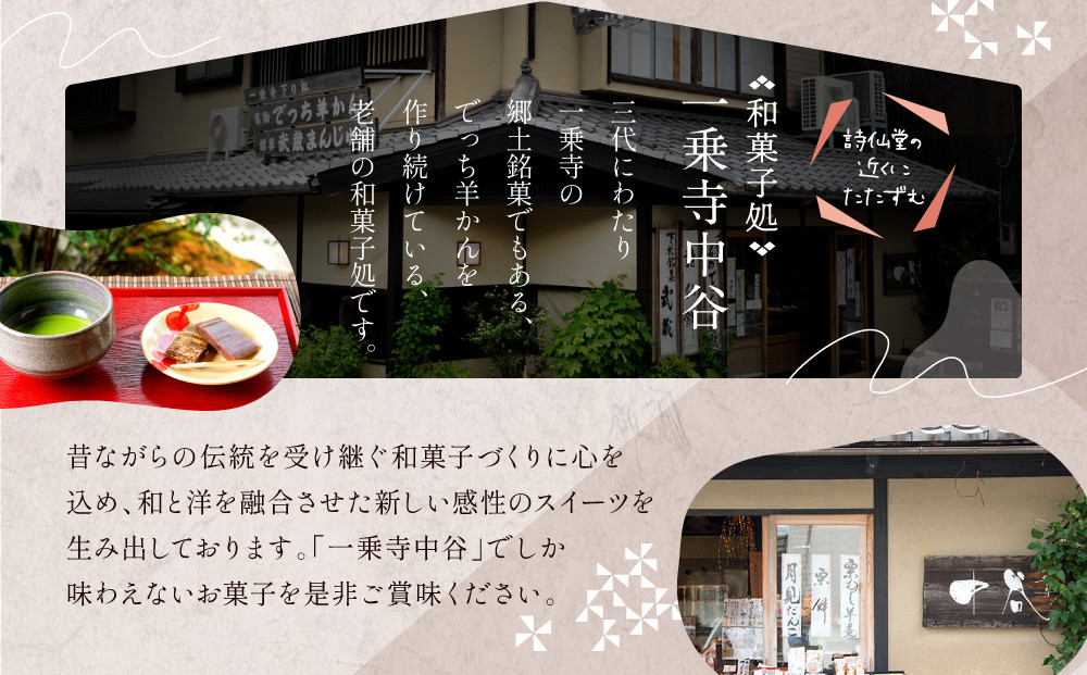 【一乗寺中谷】一乗寺名物 でっち羊かん 3個入り ｜京都 老舗和菓子店 人気スイーツ［ 京都 一乗寺 老舗 無添加 手作り羊かん グルメ おいしい 人気 おすすめ お菓子 和菓子 スイーツ ギフト プレゼント 贈答 お取り寄せ 通販 送料無料 ふるさと納税 ］