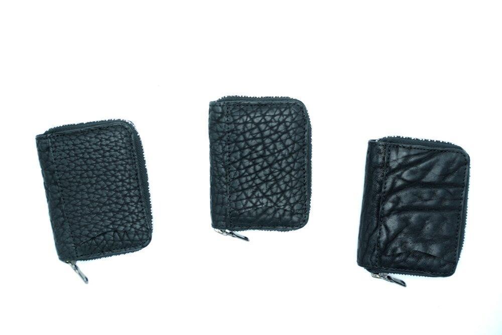 【ierib】MINI WALLET / ミニウォレット / BULL / BLACK