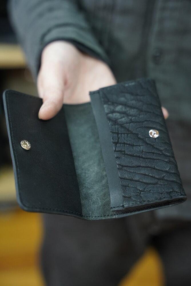 【ierib】名刺入れ / BUSINESS CARD CASE / BULL カラー：BLACK