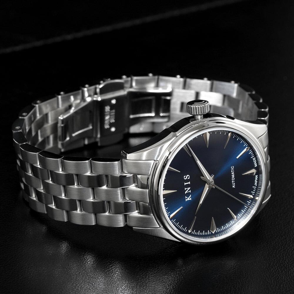 【KNIS KYOTO】サンレイダイアル 日本製 自動巻き 腕時計 ブルー［ 京都発 腕時計 ブランド おしゃれ 人気 おすすめ ウォッチ 時計 高級 ファッション お取り寄せ 通販 ニス ふるさと納税 ］