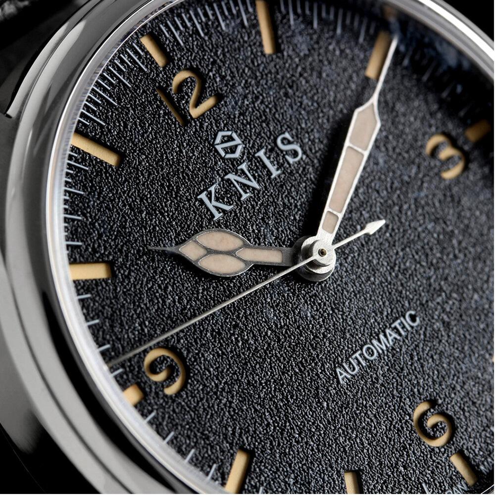 【KNIS KYOTO】レトロモダン 日本製 自動巻き 腕時計 ブラック［ 京都発 腕時計 ブランド おしゃれ 人気 おすすめ ウォッチ 時計 高級 ファッション お取り寄せ 通販 ニス ふるさと納税 ］