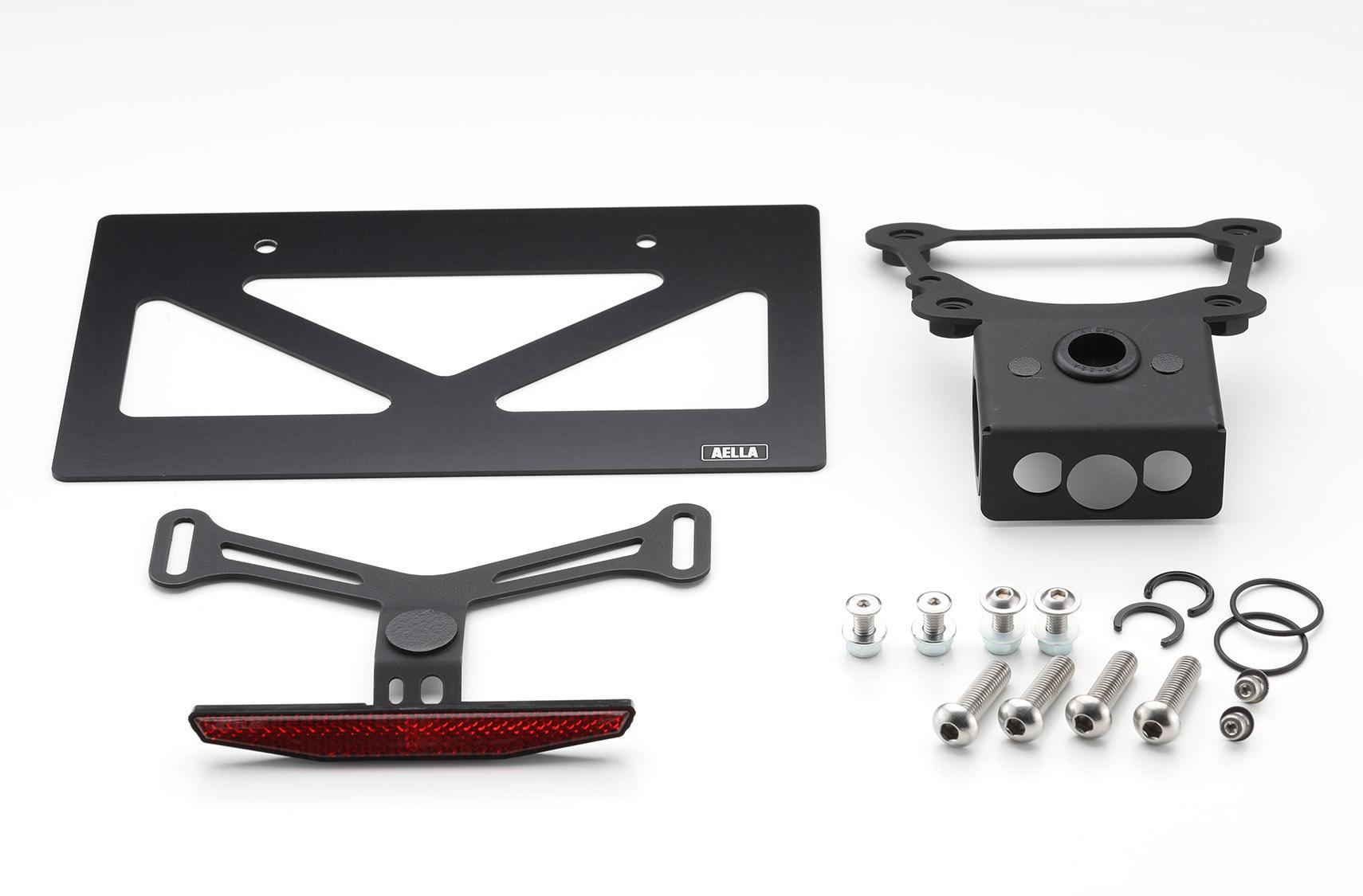 【AELLA】Kawasaki Z900RS｜ショートナンバープレートホルダー  AE-74025 ［ 京都 バイク カスタム パーツ 人気 おすすめ ツーリング ライダー バイカー メーカー ギア カワサキ お取り寄せ 通販 ふるさと納税 ］