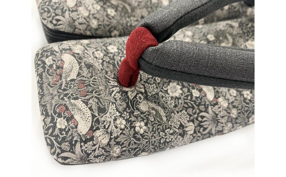 【京都丸紅】V&A草履（Lサイズ/ブラック）