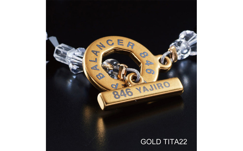 【846YAJIRO】スポーツネックレス 4シリーズ ネックレス GOLD TITA22〈BLACK・Lサイズ50センチ〉｜京都 ヤジロ 有名アスリート愛用 人気［ 磁気ネックレス プロ選手も愛用 おしゃれ 疲労回復 普段の体調管理 睡眠 健康 人気 おすすめ スポーツ アスリート お取り寄せ 通販 送料無料 ふるさと納税 ］