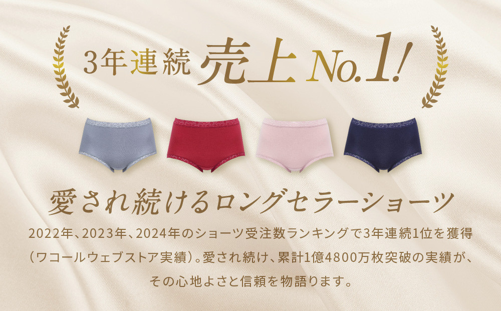 【ワコール】3年連続1位! 見た目スッキリ きれいに整うディアヒップ ショーツ《Mサイズ/カラー：GR》［ 京都 Wacoal ウイング 愛され続けるロングセラーショーツ 人気 おすすめ 有名 ブランド インナー 下着 肌着 レディース おしゃれ お取り寄せ 通販 送料無料 ふるさと納税 ］