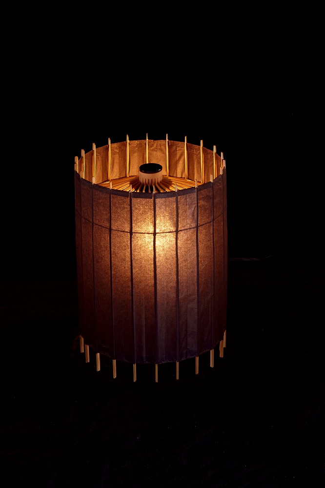 【日吉屋】自立式テーブルスタンド照明 和紙の色（黒）