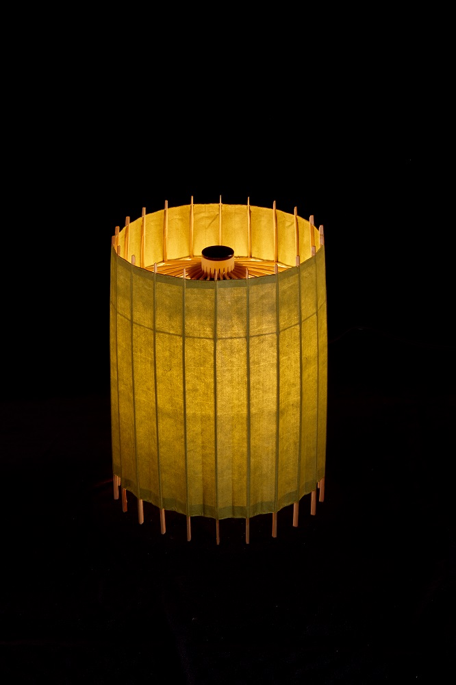 【日吉屋】自立式テーブルスタンド照明 和紙の色（萌黄色）