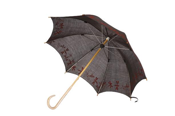 【日吉屋】ぱらそる(和風日傘) 輪とんぼ（グレー）