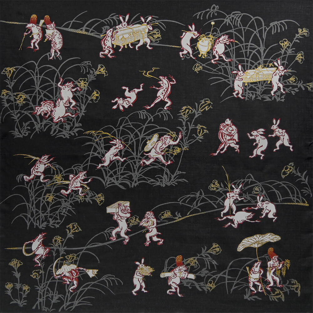 【三陽商事】鳥獣戯画 風呂敷 悠遊戯画［ 京都 風呂敷 ふろしき バッグ 人気 おすすめ エコ おしゃれ 収納 お弁当 和柄 お取り寄せ 通販 送料無料 ふるさと納税 ］