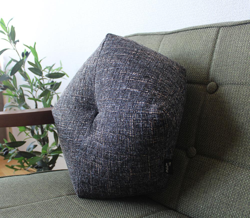 【 洛中高岡屋 】落ち着いた色目と素材感 ブレンデル おじゃみ座ぶとん（ブラック）