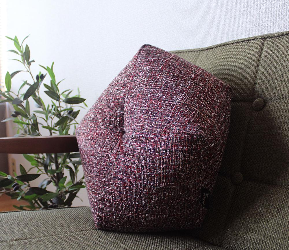 【 洛中高岡屋 】落ち着いた色目と素材感 ブレンデル おじゃみ座ぶとん（レッド）