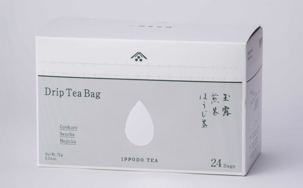 【一保堂茶舗】ドリップティーバッグセット 24袋 (玉露・煎茶・ほうじ茶)（各8袋）