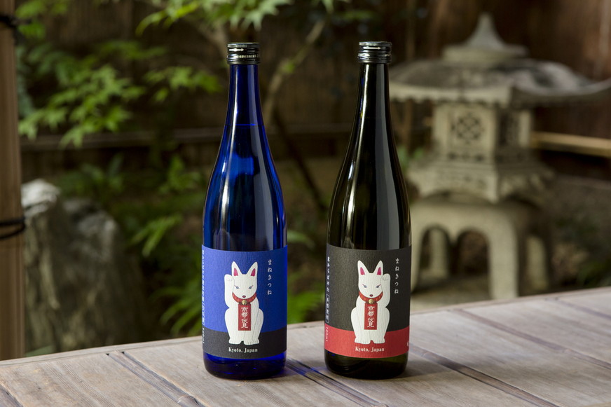 《美酒コンクール金賞》【玉乃光酒造】純米吟醸 青まねきつね・米焼酎まねきつね セット（化粧箱入り）［ 京都 伏見 日本酒 焼酎 お酒 飲み比べ 2本 人気 おすすめ お取り寄せ 通販 送料無料 ふるさと納税 ］ 