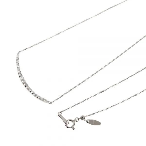 【京セラ】天然ダイヤモンド ネックレス【プラチナ/0.30CT/4月誕生石/デコルテデザイン/BPDD3034-FU】