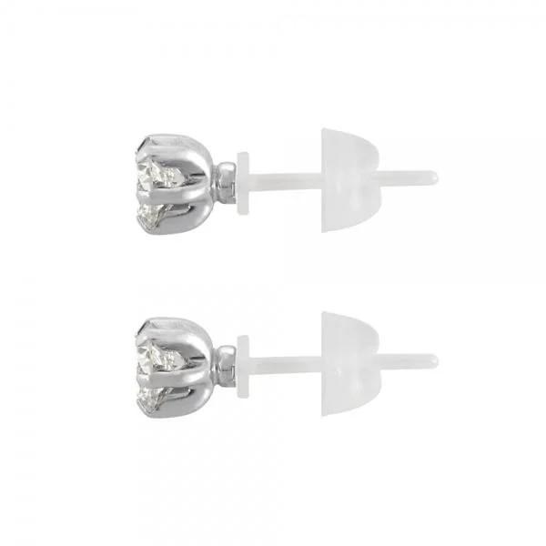 【京セラ】クレサンベール〈天然ダイヤモンド〉セラミックピアス【合計0.6ct/スタッド/PT900/セラミック/WEPD1113】
