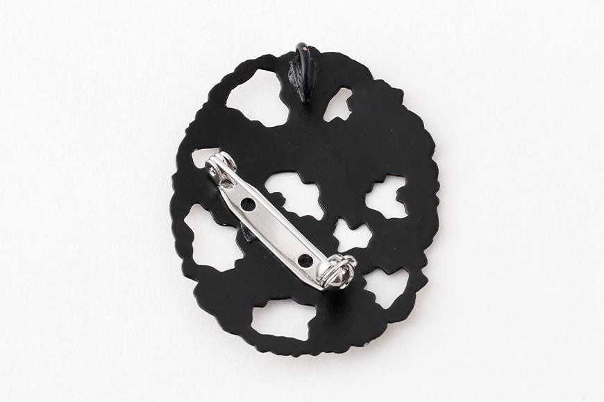 【中嶋象嵌】透かし桜ペンダントブローチ