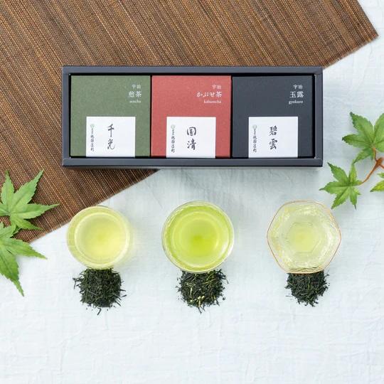 【祇園辻利】宇治茶3種詰合せ(玉露・かぶせ茶・煎茶)［ 京都 有名店 お茶 人気 おすすめ ギフト プレゼント お取り寄せ 通販 送料無料 ふるさと納税 ］
