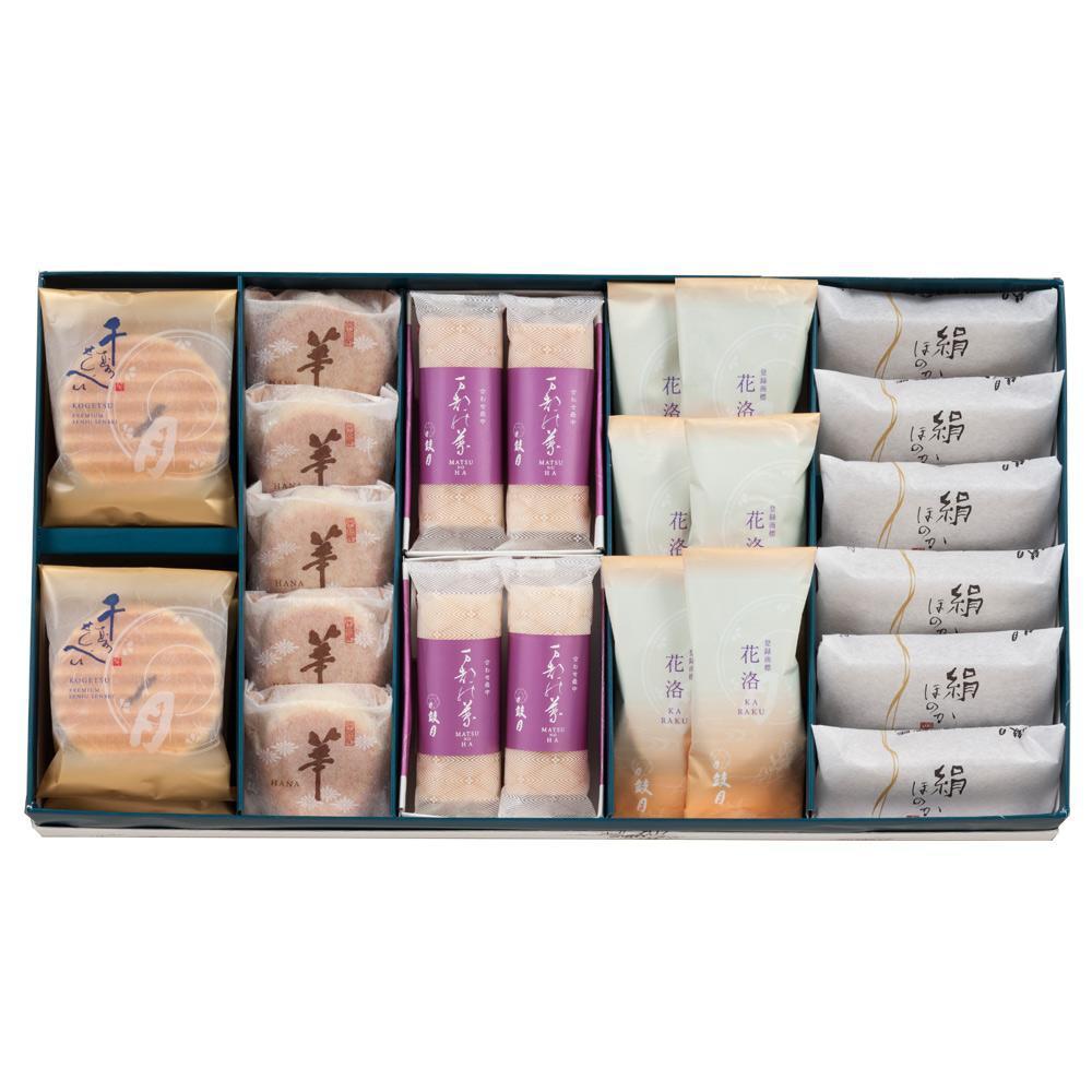 【鼓月】5種銘菓撰詰合せ［ 京都 老舗 和菓子 千寿せんべい 有名店 人気 おすすめ お菓子 スイーツ お取り寄せ 通販 ギフト プレゼント 贈答 ふるさと納税 ］