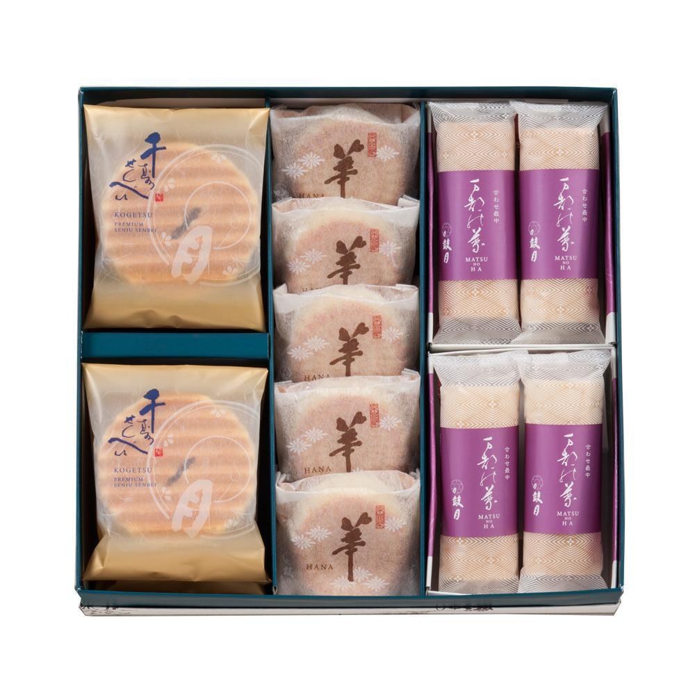 【鼓月】3種銘菓撰詰合せ［ 京都 老舗 和菓子 千寿せんべい 有名店 人気 おすすめ お菓子 スイーツ お取り寄せ 通販 ギフト プレゼント 贈答 ふるさと納税 ］