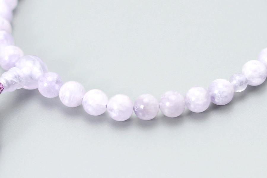 【京念珠】数珠 藤雲石 正絹房【土屋念珠店/女性用/レディース/念珠/略式/3747】