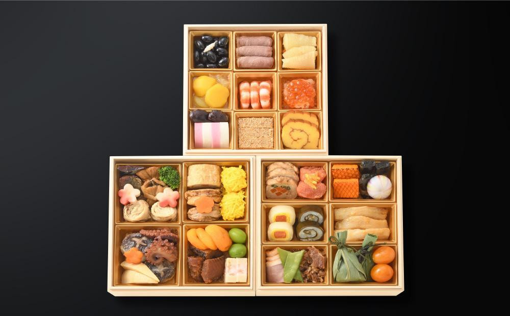 【京料理 たん熊北店】和風おせち《三段重》3人前［ 京都 料亭 おせち おせち料理 京料理 人気 おすすめ 2026 正月 お祝い 老舗 グルメ ご自宅用 送料無料 お取り寄せ ］ 