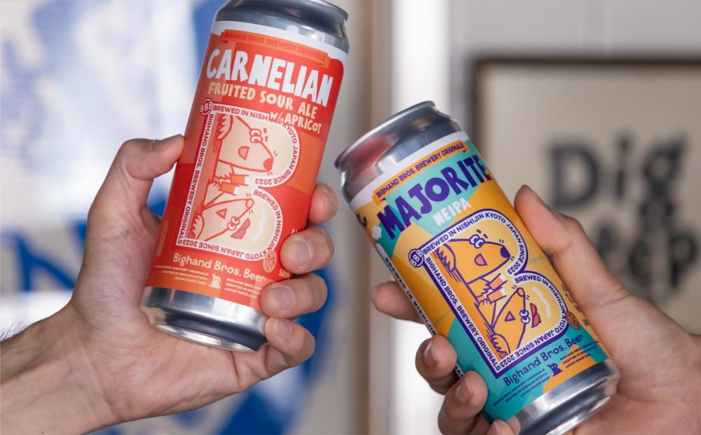 【Bighand Bros. Beer】クラフトビール 500ml缶 飲み比べ 4本セット（ビッグハンドブロスビア）［ 京都 西陣 ビール ワールドビアカップ金賞 お酒 人気 おすすめ お取り寄せ 通販 送料無料 ふるさと納税 ］