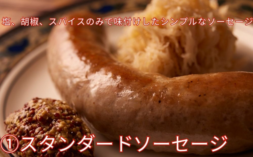 【ジャングルケイブ】肉感たっぷり 手作り無添加ソーセージ3種(各約100g)｜京都 御所南 ソーセージとお肉の店 人気セット [ 手作り無添加ソーセージ 食べ比べ 1.スタンダード 2.鶏と瀬戸内レモンピール 3.豚粗挽き肉と香草 無添加 肉肉しい おいしい グルメ 人気 おすすめ ギフト プレゼント お取り寄せ 通販 送料無料 ふるさと納税 ］
