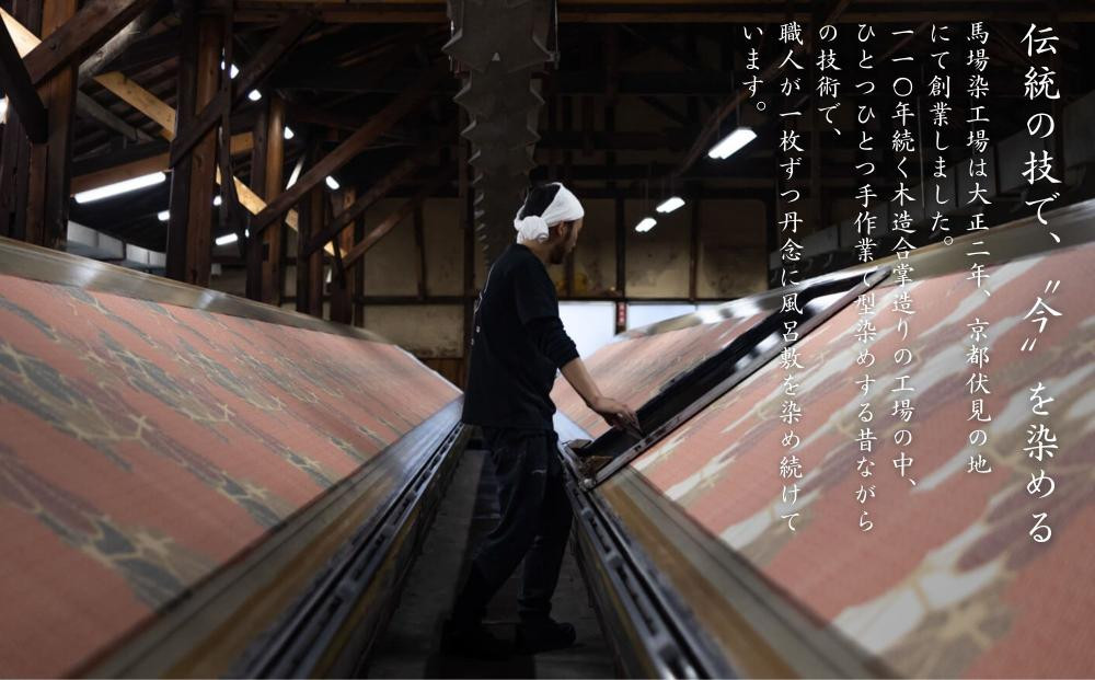 【馬場染工場】風呂敷 2種セット(御所解＆見立て葵千鳥) ｜京都 日常使い おしゃれ風呂敷［ 老舗の染工場 合掌造り 型染め ふろしき 松屋銀座プロデュース 千総友仙工場 人気 おすすめ ギフト プレゼント お取り寄せ 通販 送料無料 ふるさと納税 ］