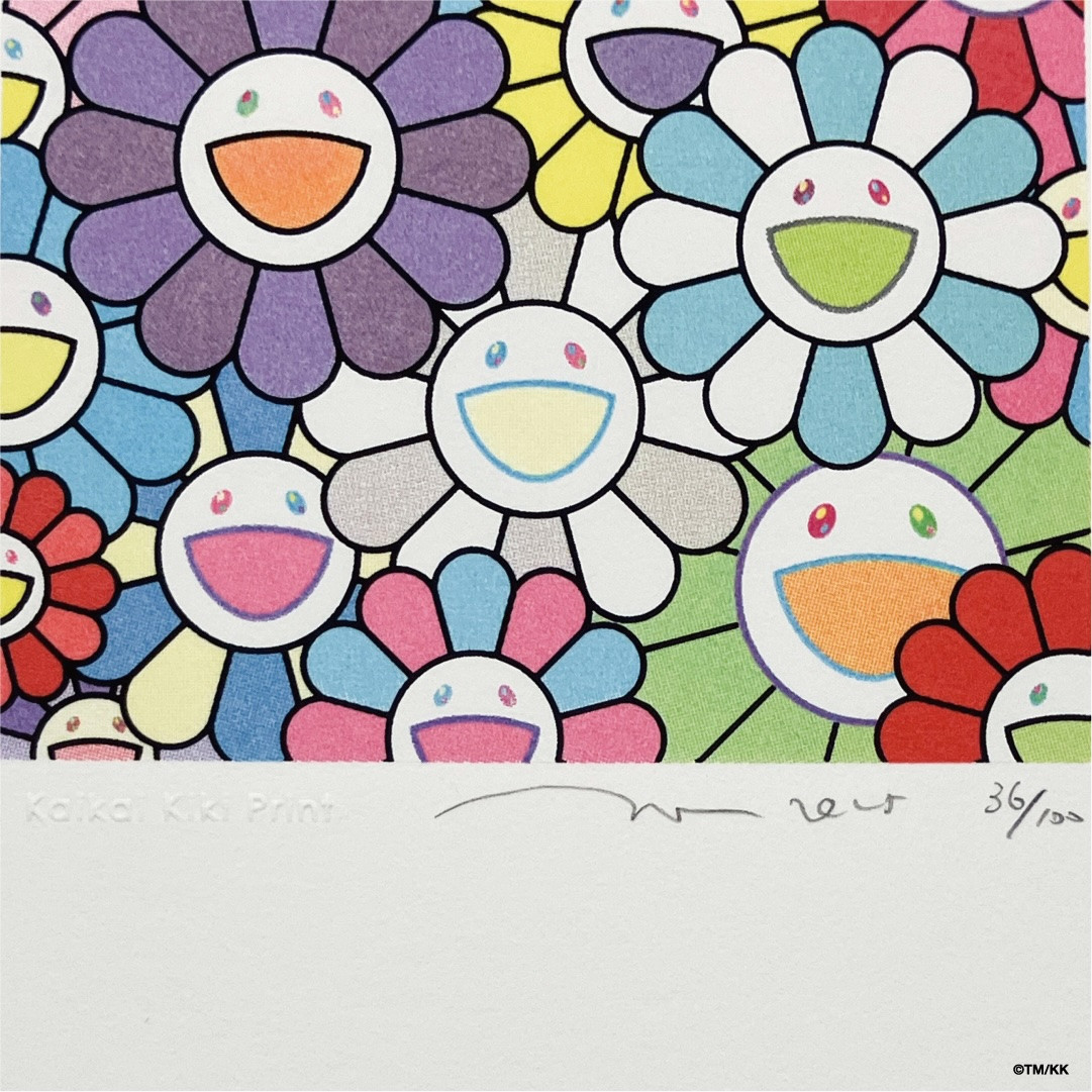 【ふるさと納税限定セット】版画「お花の短冊 ホタルの明かり」シリアルNo.入り限定カード付き［ 京都 村上隆 カイカイキキ アーティスト 大人気 レア トレカ カード おしゃれ かわいい アート 現代美術 人気 おすすめ 通販 送料無料 ふるさと納税 ］