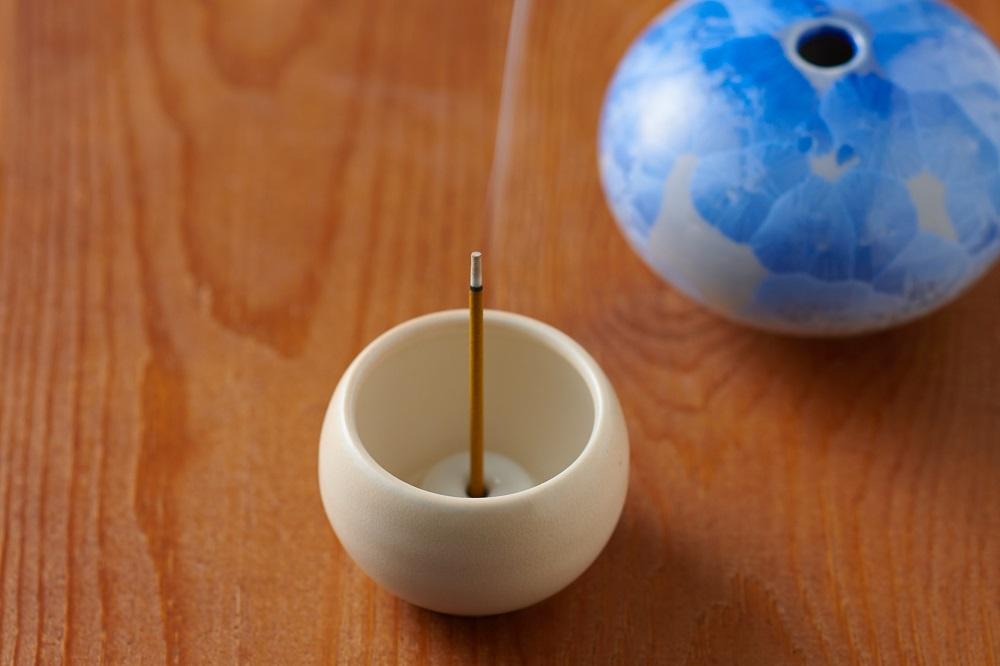 【熊谷聡商店】きの香　～まるまるとしたかわいいキノコ型の香炉～【黄】