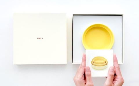 【aeru】ベビー 食器｜京焼の こぼしにくい器（深皿） 離乳食  赤ちゃん 子供 子ども 出産祝い ギフト レンジ対応 食洗機対応