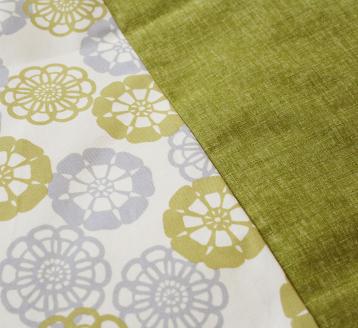 【洛中高岡屋】カバータイプごろ寝敷きふとん（普通サイズ・萌黄フローラル）