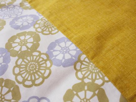 【洛中高岡屋】カバータイプごろ寝敷きふとん（ゆったりサイズ・菜の花フローラル）