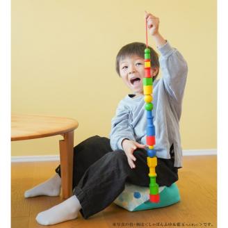 【洛中高岡屋】えがおつながる、おざぶとん『おじゃみキッズ習（しゅう）』（しゃぼんはる＆支子）