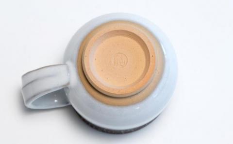 【晋六窯】白萩海鼠釉薬マグカップ