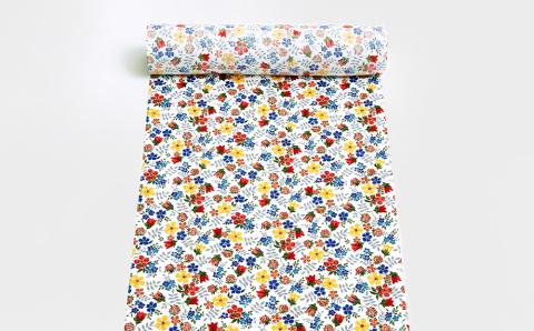 【高田勝】リバティプリントのきもの生地Edenham