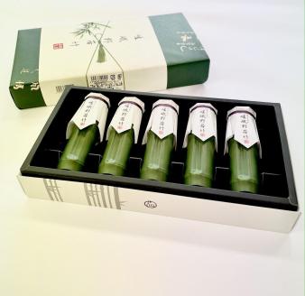 【京菓匠 鶴屋長生】嵯峨野若竹水ようかん（5本）、京のまるまる抹茶みるく饅頭（8個入）セット