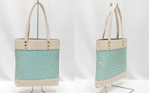 【Kyoto SILK Hannari】オリジナルトート（白藍・白エメグリーン・黒グレー）