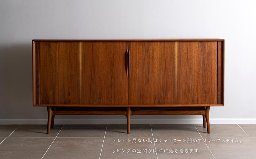 【高島屋選定品】＜FILE FURNITURE WORKS＞TVキャビネット(SHUTTER TV CABINET)｜京都 家具 キャビネット 人気ブランド［ 京都 家具 インテリア テレビ おしゃれ 人気 おすすめ 国産 職人 一点もの オーダー 東京 田園調布 ショールーム 通販 送料無料 ふるさと納税 ］
