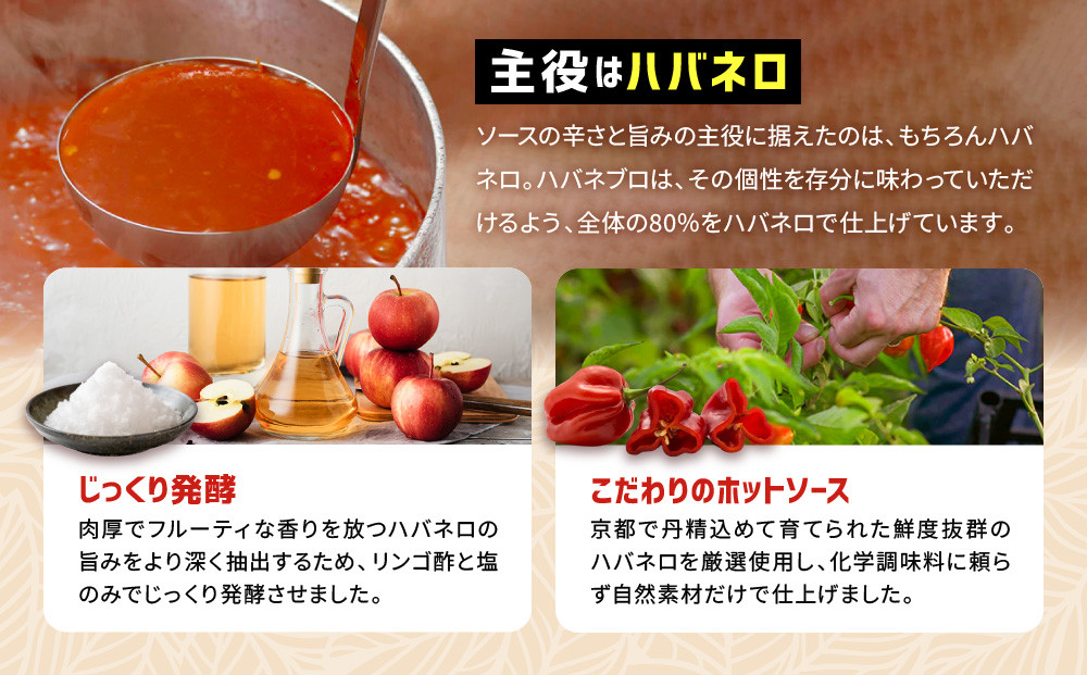 ハバネブロオリジナル 60ml 2本セット｜京都 ハバネロ ホットソース 辛口 調味料 人気セット[ 自然素材のハバネロソース 国産ハバネロ 化学調味料無添加 人気 おすすめ 調味料 香辛料 ソース ギフト プレゼント お取り寄せ 通販 送料無料 ふるさと納税 ]