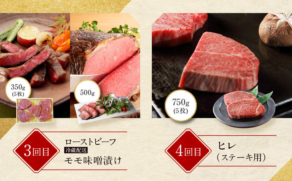 ＜定期便４回＞【京都モリタ屋】京都肉食べ比べ［ 明治2年創業 京都初 牛肉専門店 有名店 高品質 和牛 切り落とし 人気 おすすめ グルメ お肉 牛肉 ブランド牛 京都肉 お取り寄せ 通販 送料無料 ふるさと納税 ］  