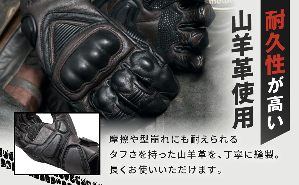 【デグナー】スマホ対応ツーリンググローブ ブラウン[TG-36]【サイズL】［ 京都 バイクギア グローブ 人気 おすすめ 革 レザー ツーリング ライダー バイカー バイク ブランド メーカー ギア パーツ ］