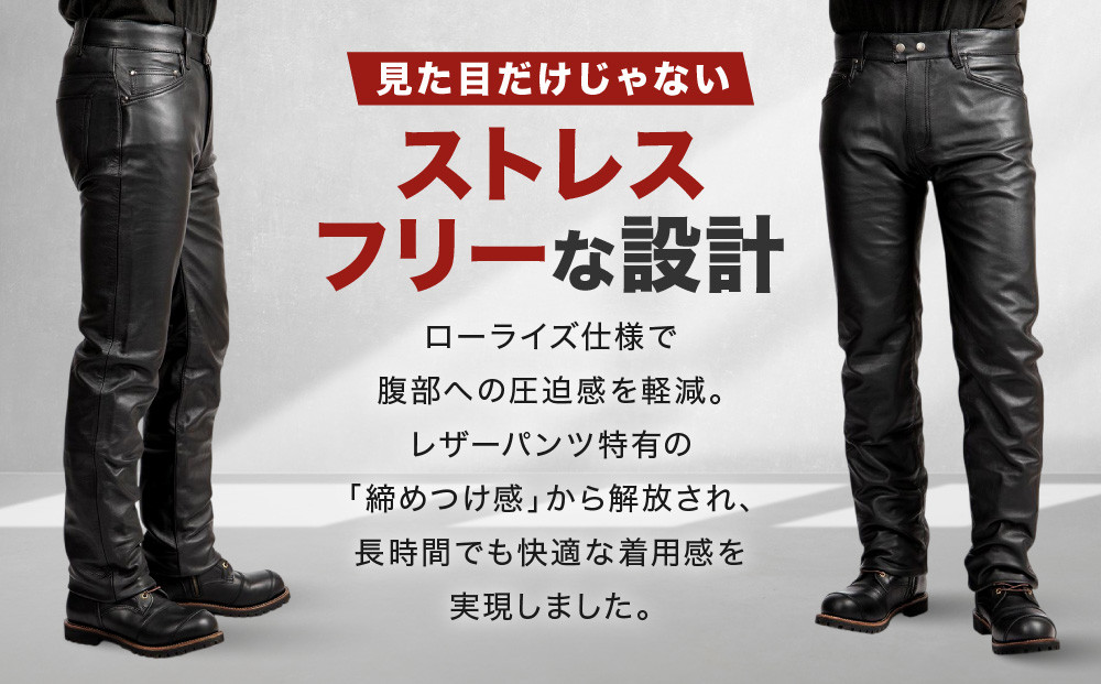 【デグナー】スリムフィットレザーパンツ[DP-18A] ブラック 〈XLサイズ〉［ 京都 八王子 バイクギア 牛革 パンツ ズボン ファッション 服 人気 おすすめ 革 レザー ツーリング ライダー バイカー バイク ブランド メーカー ギア パーツ 送料無料 ふるさと納税 ］